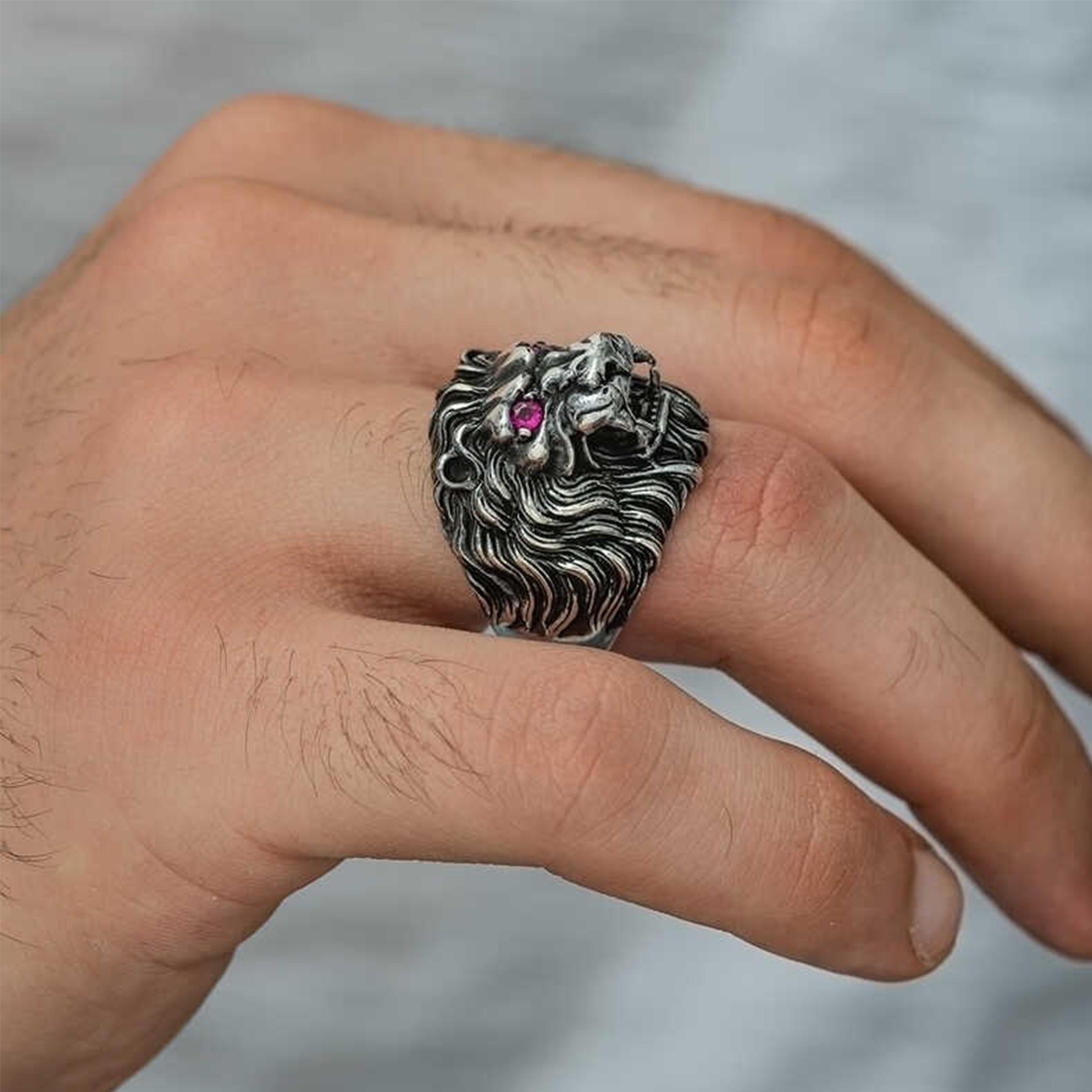 Серебряное мужское кольцо с головой льва, мужское кольцо из стерлингового серебра 925 пробы, подарок для мужчин, серебряное кольцо со львом, кольца для мужчин, байкерское кольцо, для мужчин 5 серебряный
Серебряное мужское кольцо с головой льва, мужское кольцо из стерлингового серебра 925 пробы, подарок для мужчин, серебряное кольцо со львом, кольца для мужчин, байкерское кольцо, для мужчин 5 серебряный