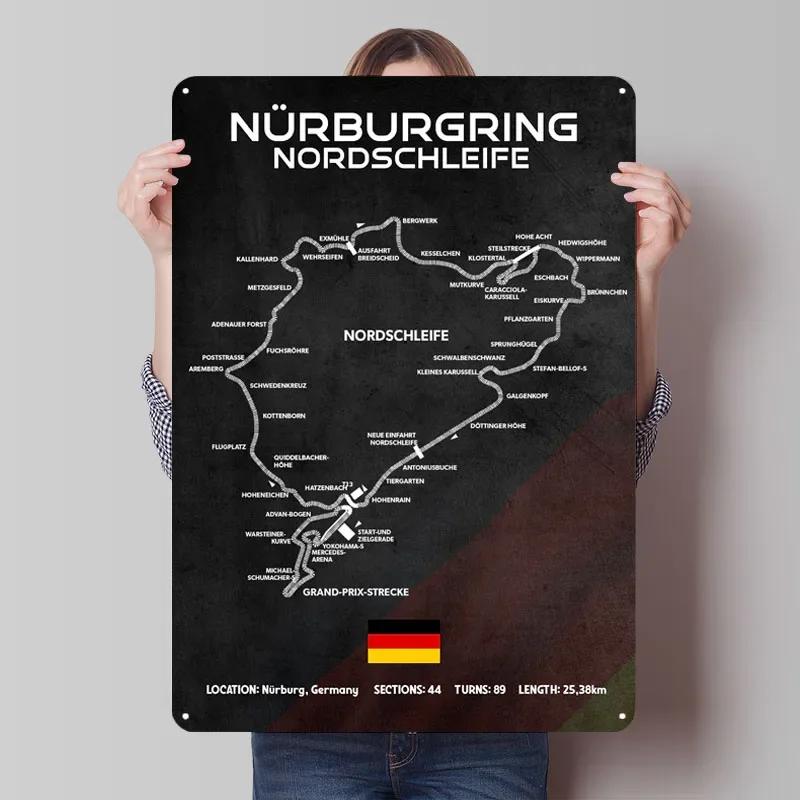 Nurburgring Circuit Poster Map Metal Sign Bedroom Decoration Living Room Decor Men Custom Tin Plaques for Wall Art Decoration 15.7x11.8In(40x30cm)
Nurburgring Circuit Poster Map Metal Sign Bedroom Decoration Living Room Decor Men Custom Tin Plaques for Wall Art Decoration 15.7x11.8In(40x30cm)