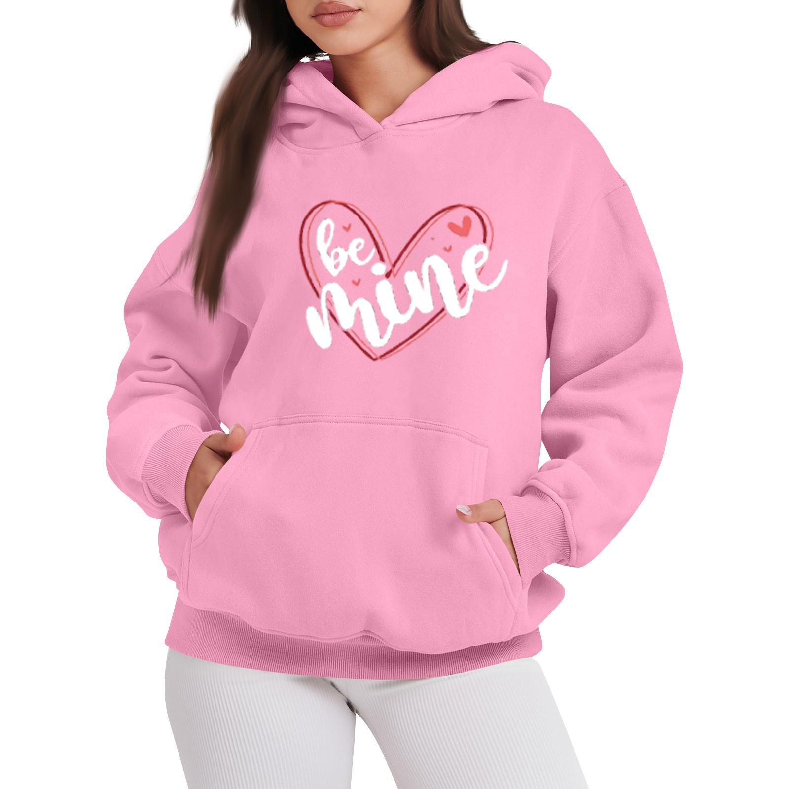 BE MIME Женская модная повседневная толстовка с капюшоном с принтом ко Дню святого Валентина, с длинными рукавами XL розовый
BE MIME Женская модная повседневная толстовка с капюшоном с принтом ко Дню святого Валентина, с длинными рукавами XL розовый