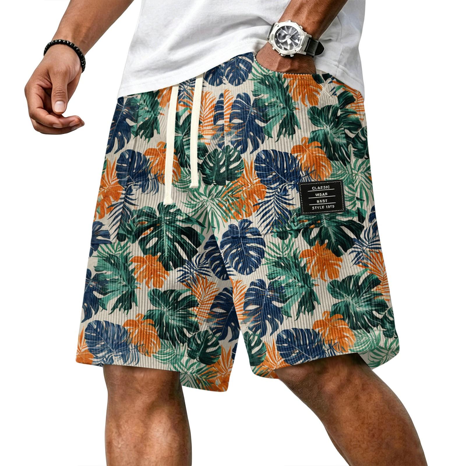 Men s Casual Corduroy Drawstring Shorts Hawaiian Style Tropical Leaf Print Lightweight Comfortable Fit XL світло-синій колір
Men s Casual Corduroy Drawstring Shorts Hawaiian Style Tropical Leaf Print Lightweight Comfortable Fit XL світло-синій колір