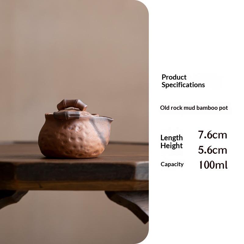 Handmade Coarse Pottery Teapot Vintage Old Rock Clay Small Handheld Teapot Ceramic Mini Tea Brewer Tea Infuser Tea Kettle
Handmade Coarse Pottery Teapot Vintage Old Rock Clay Small Handheld Teapot Ceramic Mini Tea Brewer Tea Infuser Tea Kettle