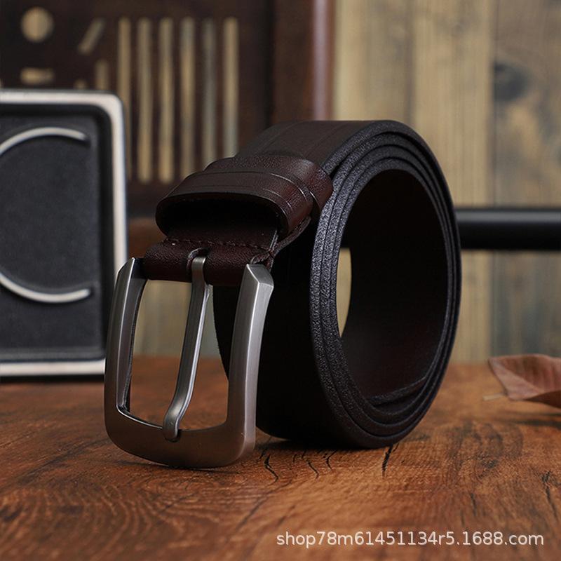 Мужской ремень премиум-класса из коровьей кожи первого слоя, простой кожаный ремень с пряжкой-штифтом, ремень для джинсов растительного дубления Extended model can be customized. темно-коричневого
Мужской ремень премиум-класса из коровьей кожи первого слоя, простой кожаный ремень с пряжкой-штифтом, ремень для джинсов растительного дубления Extended model can be customized. темно-коричневого
