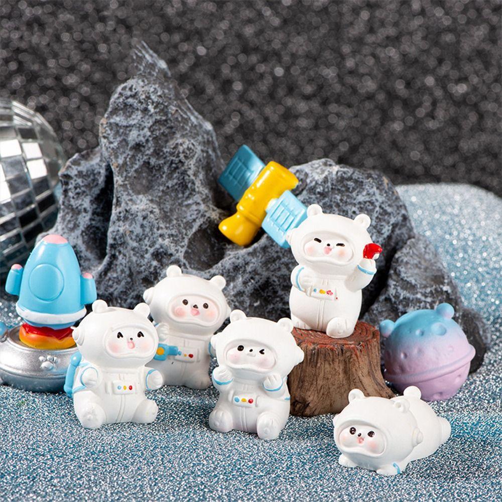 Resin Crafts Astronaut Statue Cartoon Bear Figurines Miniature Fairy Garden Decorations
Resin Crafts Astronaut Statue Cartoon Bear Figurines Miniature Fairy Garden Decorations