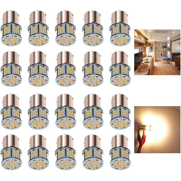 12V RV LED Interior Lights, 20 Packs 1141 1156 1003 1073 BA15S 7506 LED Bulbs for RV Camper Trailer Boat Trunk Interior Indoor Tail Lights, White - теплый белый
12V RV LED Interior Lights, 20 Packs 1141 1156 1003 1073 BA15S 7506 LED Bulbs for RV Camper Trailer Boat Trunk Interior Indoor Tail Lights, White - теплый белый