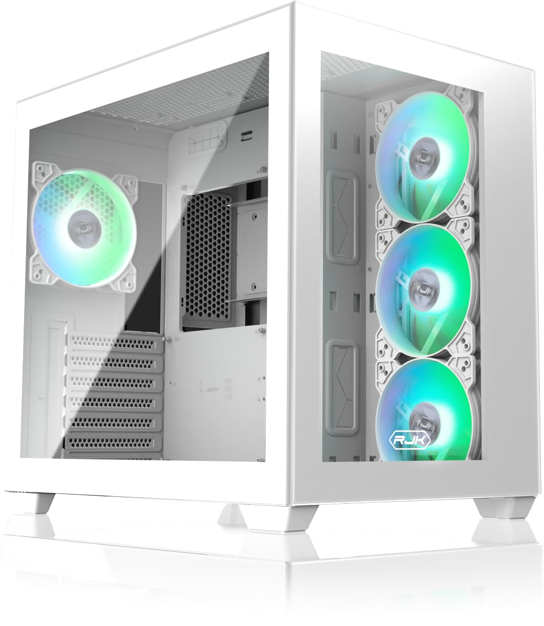 RAIJINTEK PC Case PAEAN C7 WHITE TG4 ATX Compatible Middle Tower Tempered Glass Dual Chamber Design Equipped with 4 12025ARGB Fans (0R20B00235)
RAIJINTEK PC Case PAEAN C7 WHITE TG4 ATX Compatible Middle Tower Tempered Glass Dual Chamber Design Equipped with 4 12025ARGB Fans (0R20B00235)