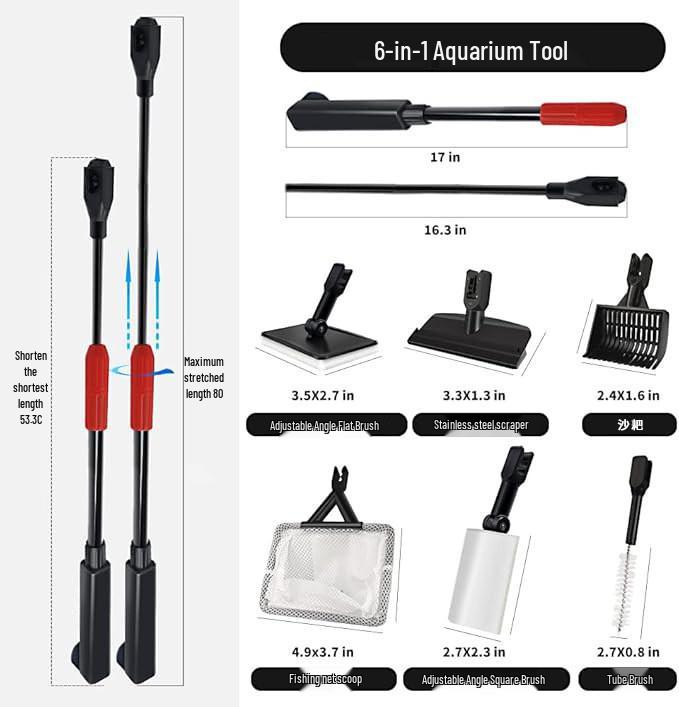 Aquarium Cleaning Kit: Multifunctional Siphon & Water Changer
Aquarium Cleaning Kit: Multifunctional Siphon & Water Changer