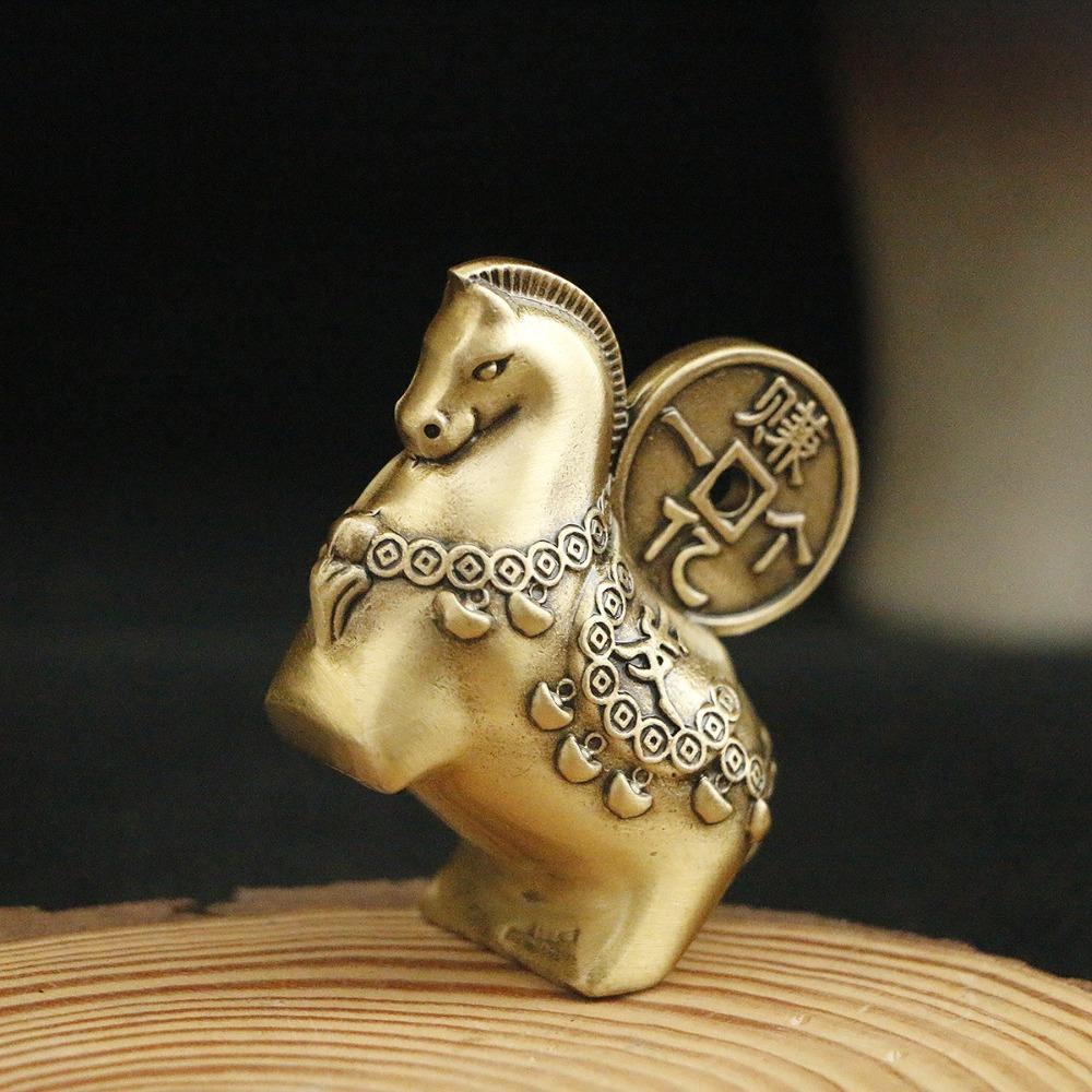 Cute Horse Key Chain Pendant Vintage Style Lucky Horse Figurine Brass Horse Statue Feng Shui Decor Horse
Cute Horse Key Chain Pendant Vintage Style Lucky Horse Figurine Brass Horse Statue Feng Shui Decor Horse