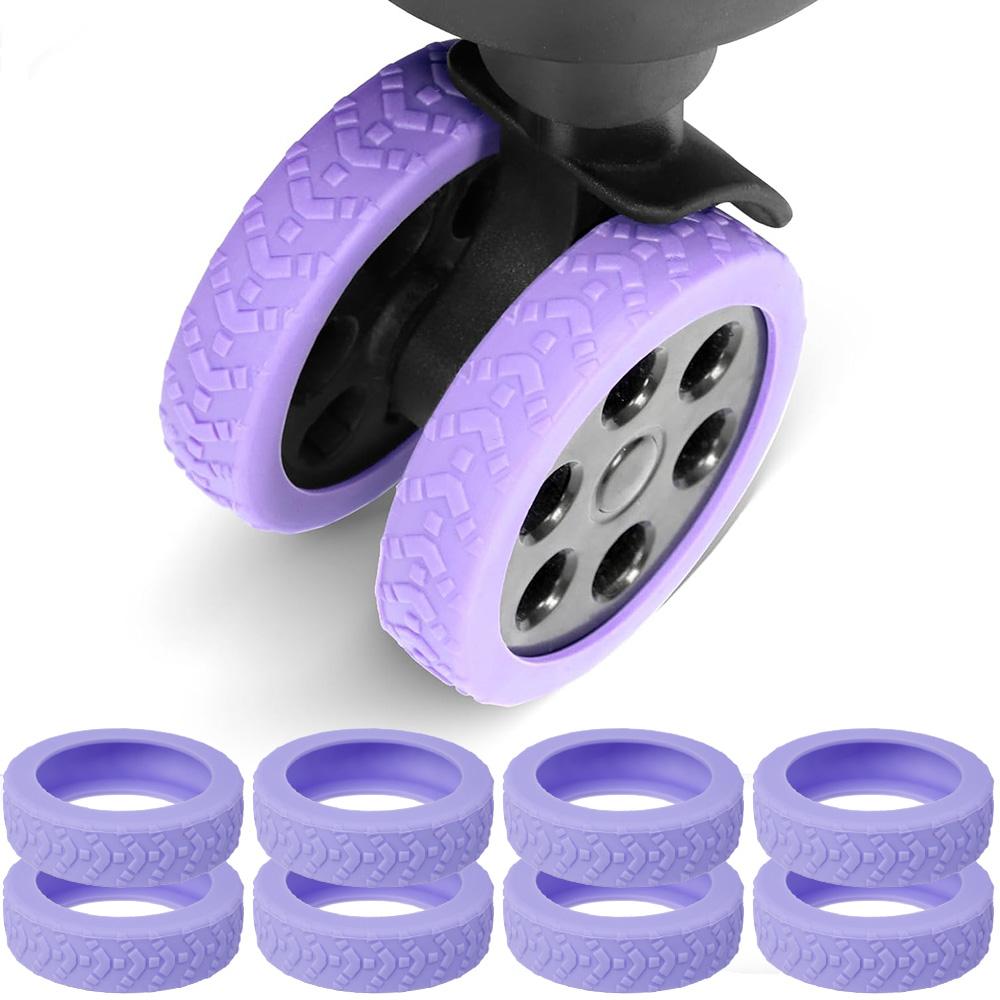New Thicker Luggage Wheels Protector Silicone Travel Rolling Suitcase Reduce Noise Wheel Cover Castor Trolley Sleeve Accessories 8pcs (for 1 luggage) фіолетовий
New Thicker Luggage Wheels Protector Silicone Travel Rolling Suitcase Reduce Noise Wheel Cover Castor Trolley Sleeve Accessories 8pcs (for 1 luggage) фіолетовий
