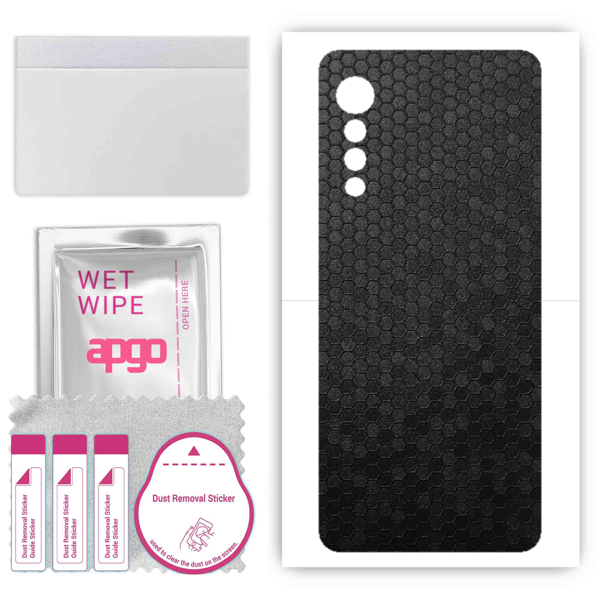 Apgo Protective Skin Sticker для задньої панелі, сумісної з LG Velvet 5G, Wrap Film, Foil, Vinyl - Pattern Black Honeycomb
Apgo Protective Skin Sticker для задньої панелі, сумісної з LG Velvet 5G, Wrap Film, Foil, Vinyl - Pattern Black Honeycomb