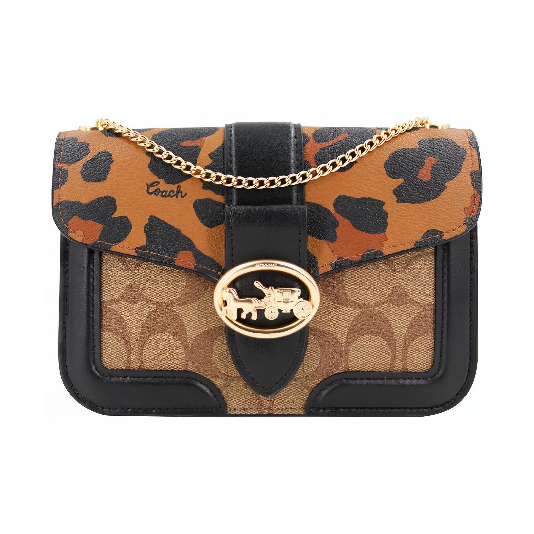Coach Georgie 20 Horse Carriage Buckle Chain Canvas And Leather Crossbody Bag Small Women crossbody bag Black Brown 6421-IMRL8 Basic Set (Bag+Dust Bag)
Coach Georgie 20 Horse Carriage Buckle Chain Canvas And Leather Crossbody Bag Small Women crossbody bag Black Brown 6421-IMRL8 Basic Set (Bag+Dust Bag)