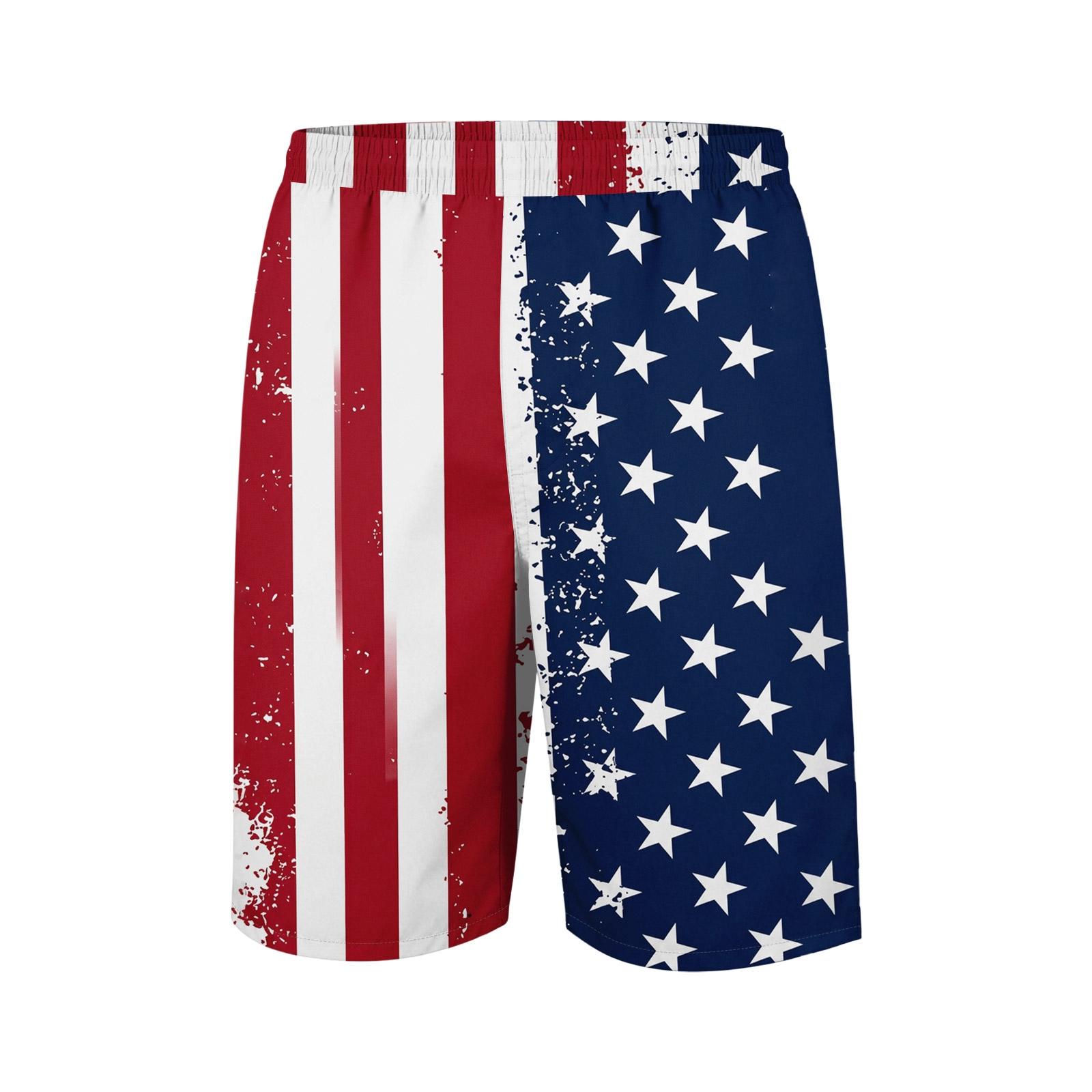 Men s loose and casual flag-printed shorts XL білий
Men s loose and casual flag-printed shorts XL білий