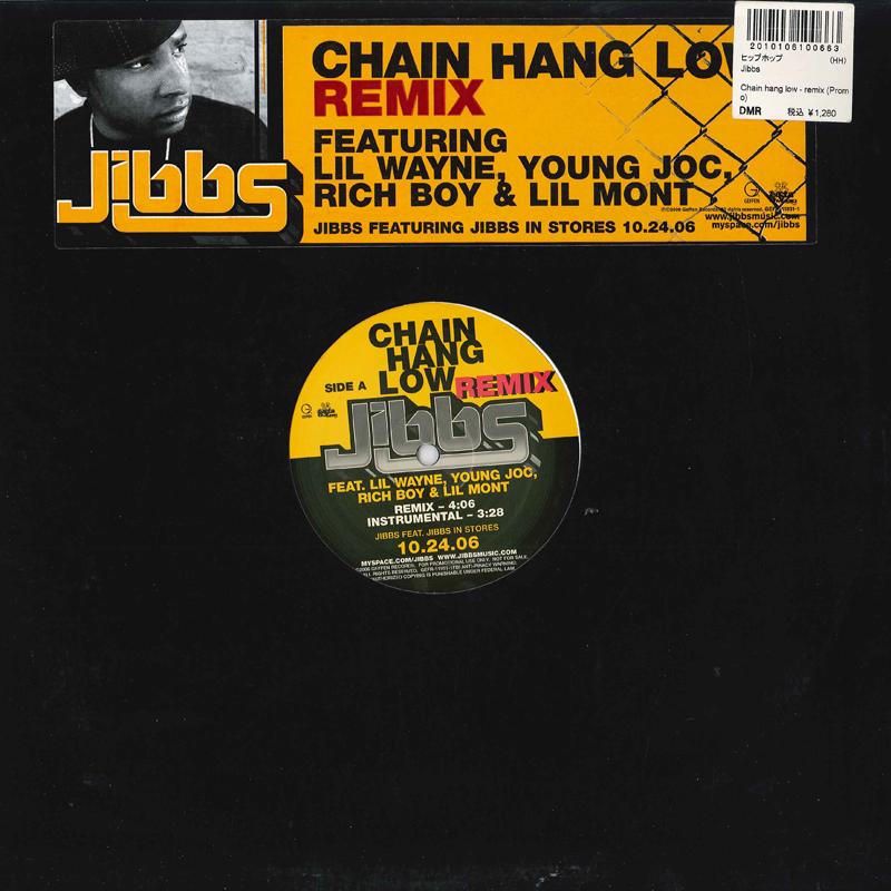 12inch Record JIBBS - Chain Hang Low GEFR119511PROMO GEFFEN 2006 US Rap & Hip-Hop/R&B Used
12inch Record JIBBS - Chain Hang Low GEFR119511PROMO GEFFEN 2006 US Rap & Hip-Hop/R&B Used