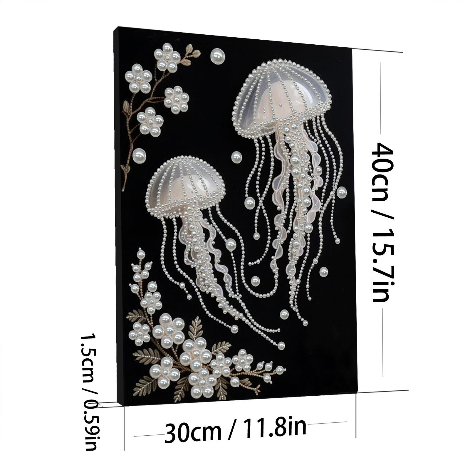 DIY Pearl Painting Art Kit for Adults Beginners Starry Jellyfish Waves Theme Canvas 30x40cm Home Wall Decor Stress Relief Art
DIY Pearl Painting Art Kit for Adults Beginners Starry Jellyfish Waves Theme Canvas 30x40cm Home Wall Decor Stress Relief Art