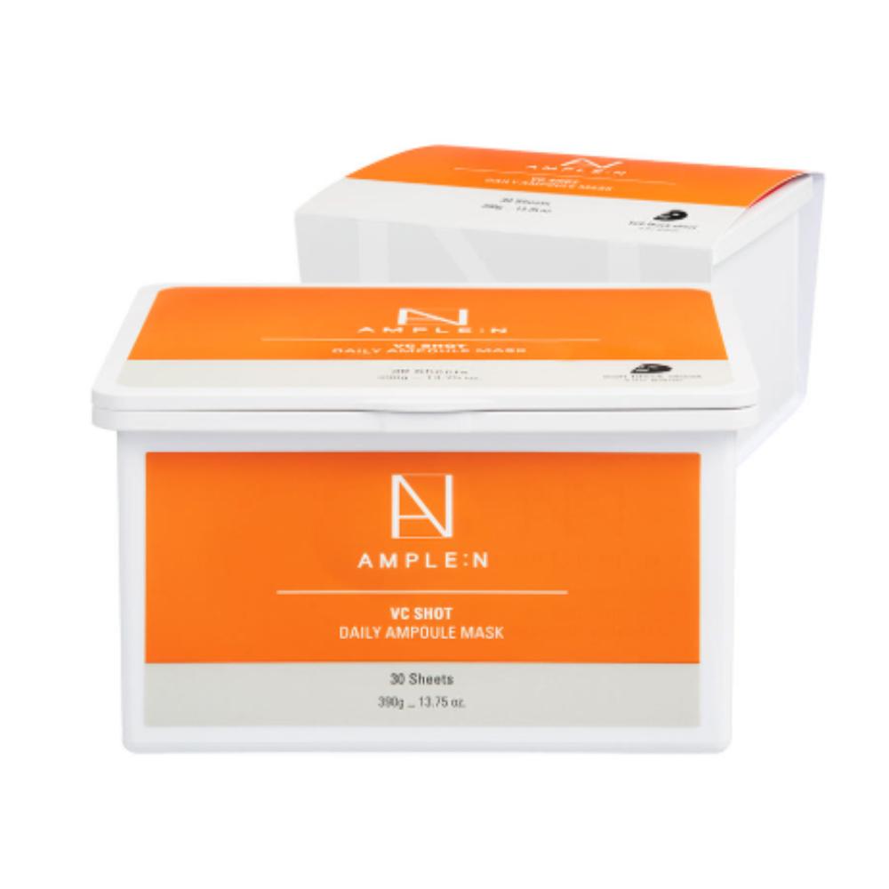 Ample:N VC Shot Daily Ampoule Mask 30 Sheets – Vitamin C Brightening Glow Mask
Ample:N VC Shot Daily Ampoule Mask 30 Sheets – Vitamin C Brightening Glow Mask