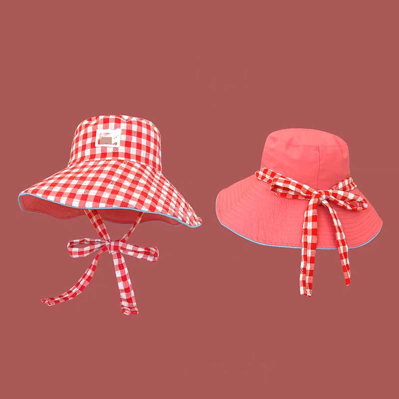 Solid Color Plaid Women Fisherman Hat Double Sided Wear Lacing Bow Bucket Hats For Ladies Girl Wide Brim Panama Cap
Solid Color Plaid Women Fisherman Hat Double Sided Wear Lacing Bow Bucket Hats For Ladies Girl Wide Brim Panama Cap