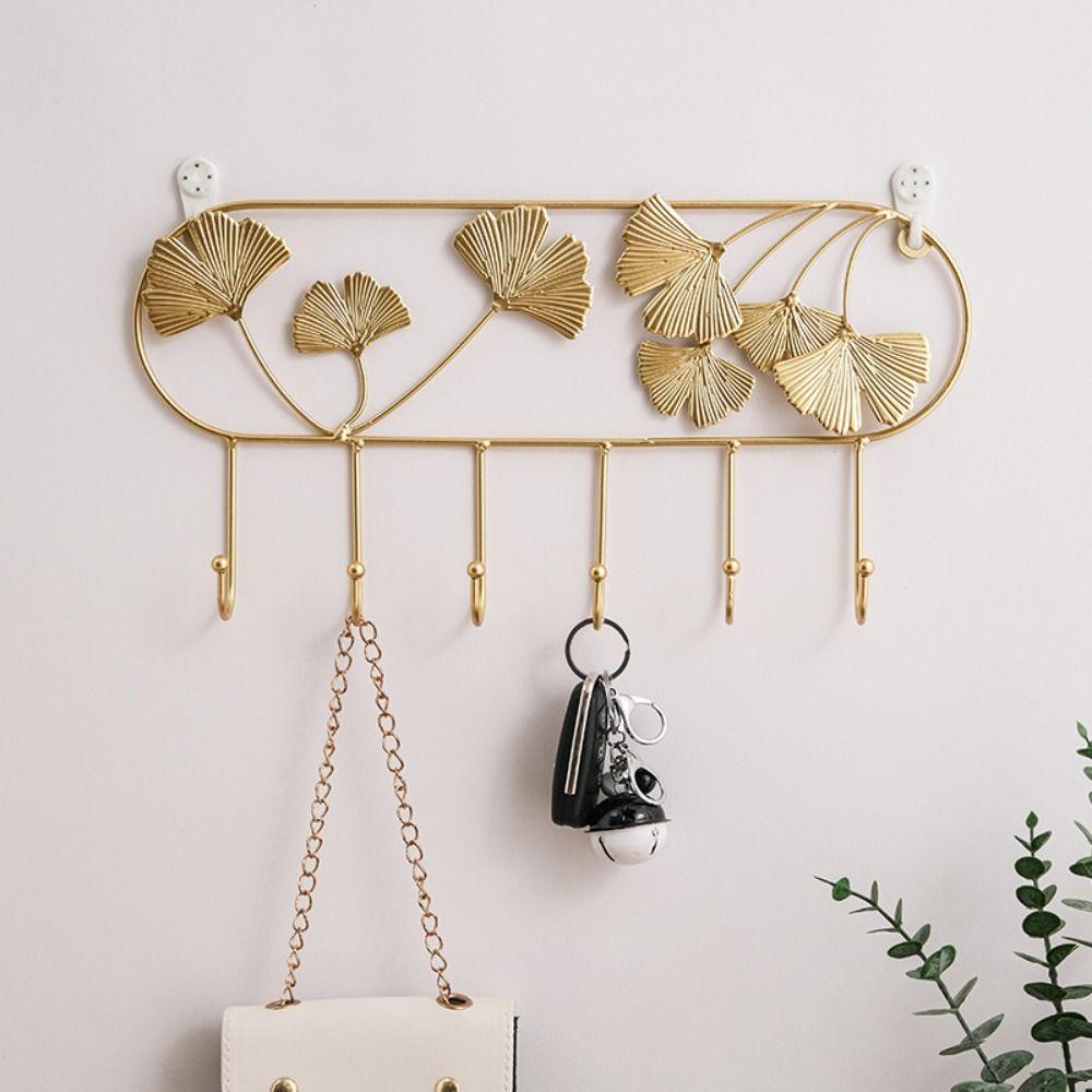 Wall Mounted Metal Stoarge Hanger Ginkgo Leaf Shape Key Holder Stoarge Jewelry style 2 
Wall Mounted Metal Stoarge Hanger Ginkgo Leaf Shape Key Holder Stoarge Jewelry style 2