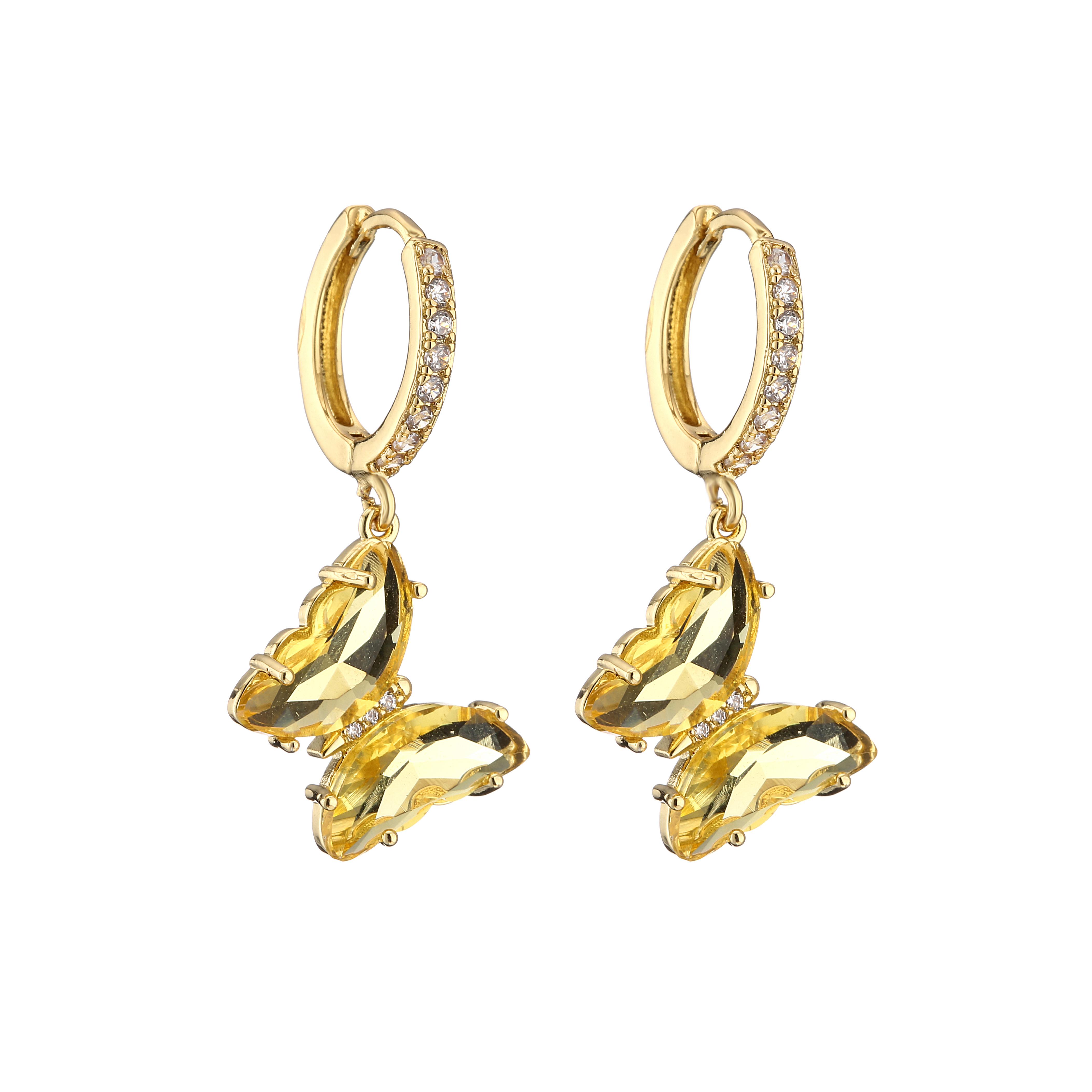HECHENG,Crystal Butterfly Earrings, Small Hoop Earrings Sweet Drop Earring For woman, High Quality Zircon wholesale
HECHENG,Crystal Butterfly Earrings, Small Hoop Earrings Sweet Drop Earring For woman, High Quality Zircon wholesale