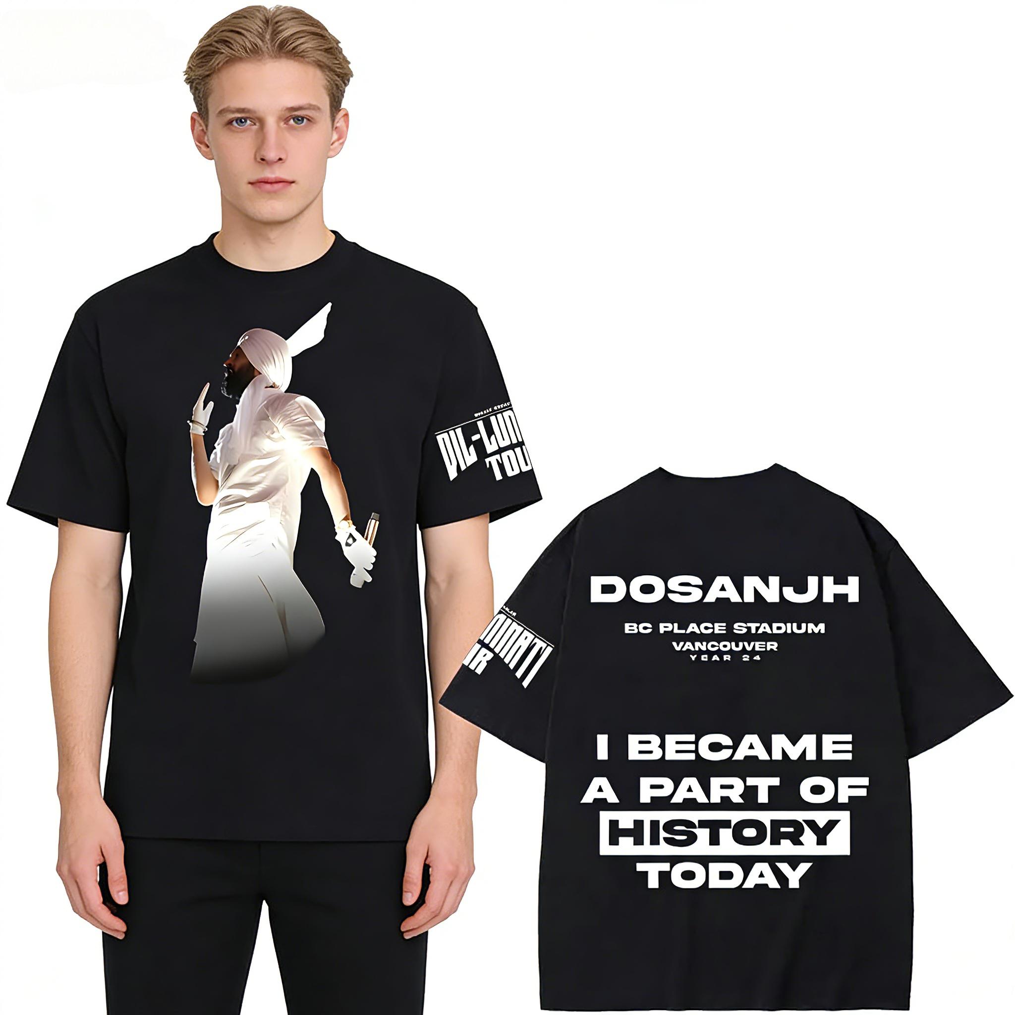 2026 SpringSummer Diljit Dosanjh HighQuality Graphic Printed Roundneck HipHop Style Sleeve Mens and Womens TShirt 2XL
2026 SpringSummer Diljit Dosanjh HighQuality Graphic Printed Roundneck HipHop Style Sleeve Mens and Womens TShirt 2XL