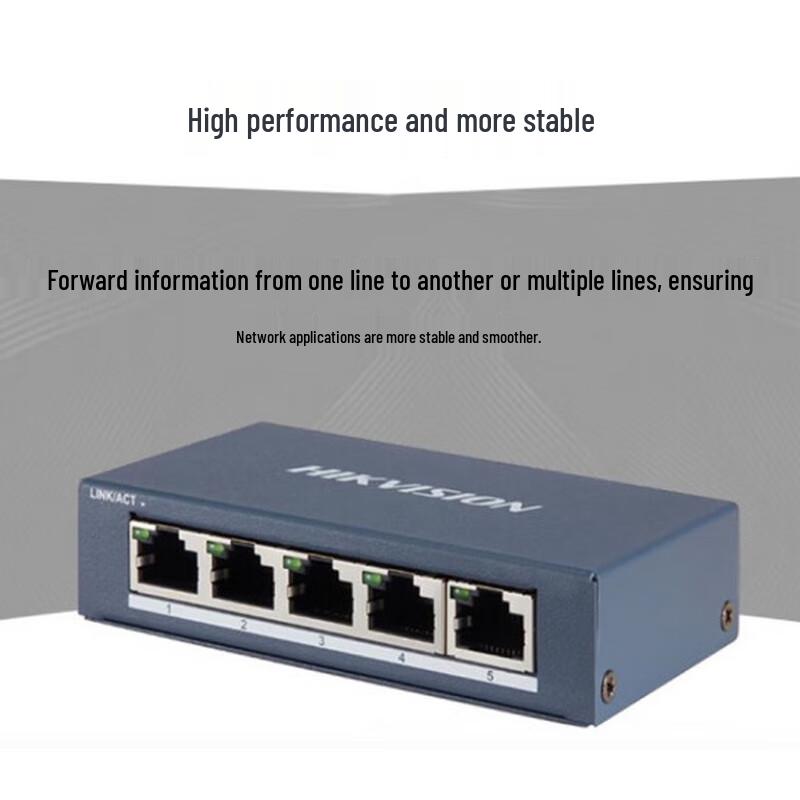 HIKVISION 5-Port Gigabit Non-POE Network Switch
HIKVISION 5-Port Gigabit Non-POE Network Switch