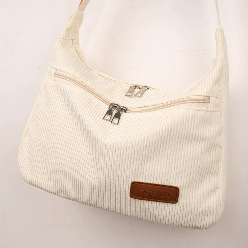 Trendy Solid Color Letter Patch Tote Bag, Corduroy Large Capacity Shoulder Bag, Magnetic Closure Minimalist Dumpling Handbag Purse белый
Trendy Solid Color Letter Patch Tote Bag, Corduroy Large Capacity Shoulder Bag, Magnetic Closure Minimalist Dumpling Handbag Purse белый