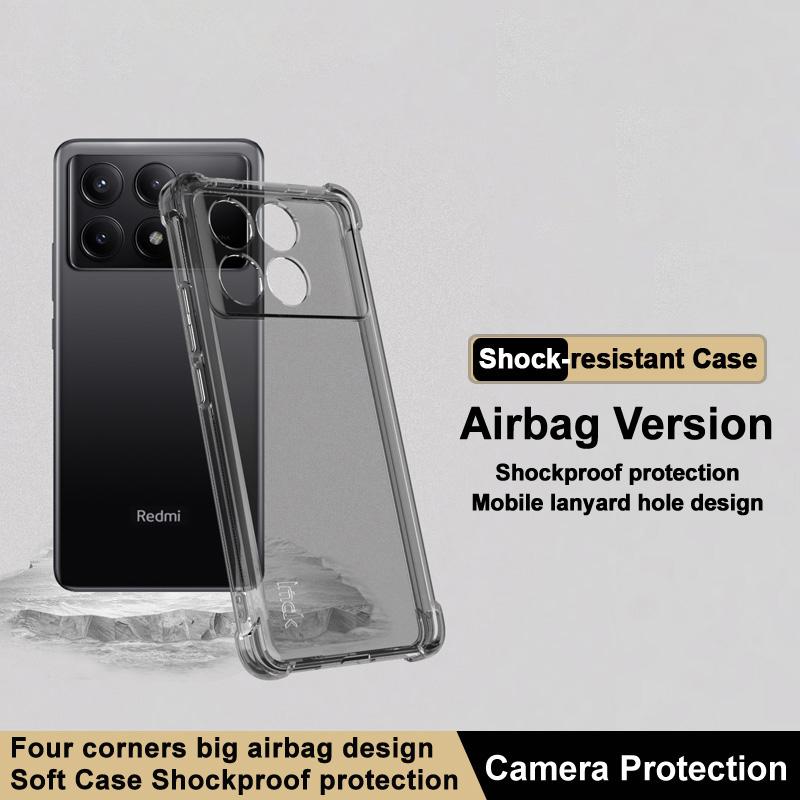IMAK For Xiaomi Redmi K70E 5G/Poco X6 Pro 5G Clear Case Shockproof TPU Phone Cover Transparent Black
IMAK For Xiaomi Redmi K70E 5G/Poco X6 Pro 5G Clear Case Shockproof TPU Phone Cover Transparent Black