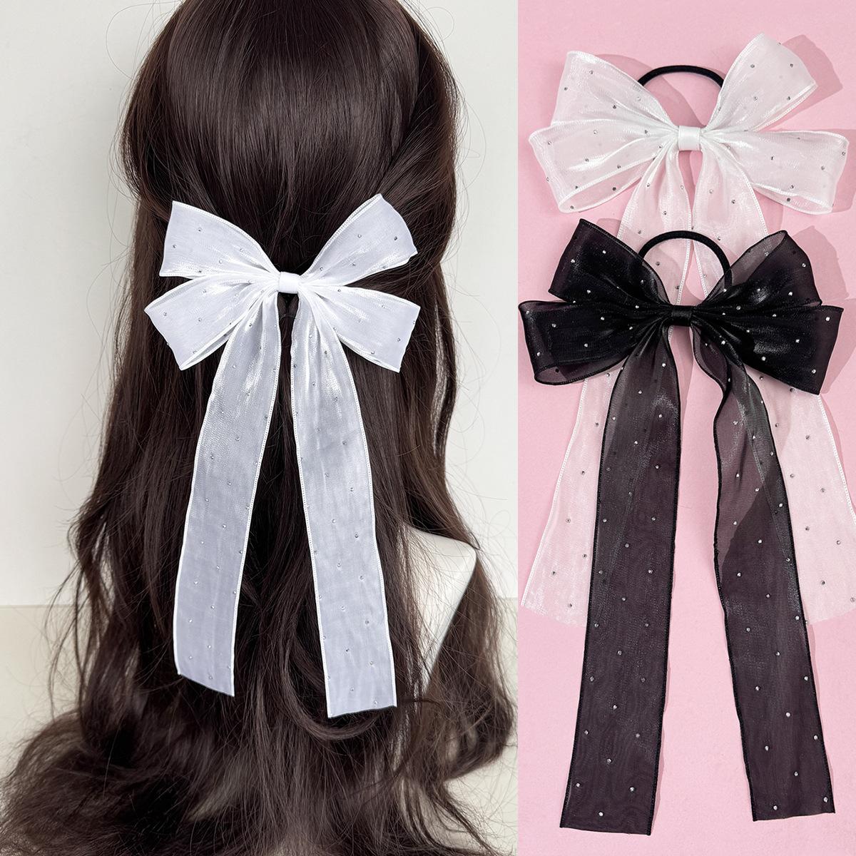 Small fresh bow, ribbon, headband, headband, sweet and cute female, half tied hair band at the back of the head
Small fresh bow, ribbon, headband, headband, sweet and cute female, half tied hair band at the back of the head