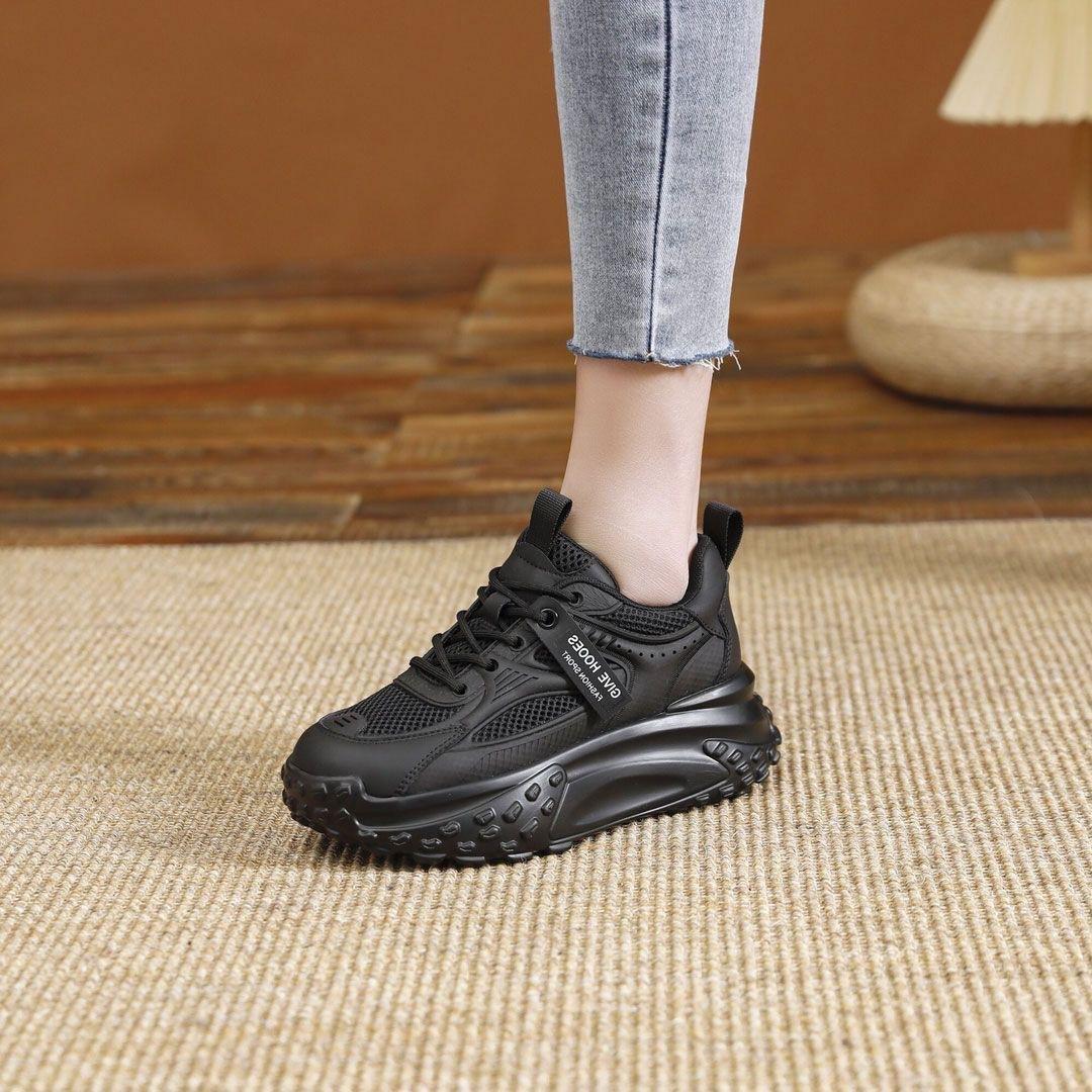 Breathable mesh dad shoes women s 2024 summer new heightening platform women s shoes versatile small casual sports shoes 40 чорний
Breathable mesh dad shoes women s 2024 summer new heightening platform women s shoes versatile small casual sports shoes 40 чорний