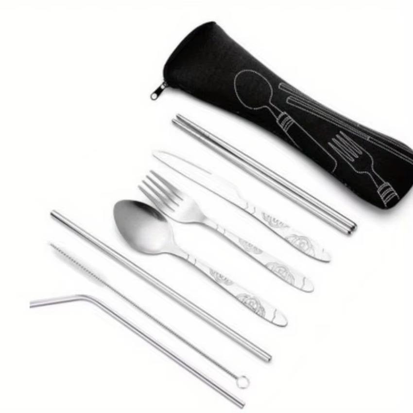 New 7 Pcs/lot Stainless Steel Western Style Steak Knife Fork Spoon Portable Western Style Travel And Business Tableware Set чёрный
New 7 Pcs/lot Stainless Steel Western Style Steak Knife Fork Spoon Portable Western Style Travel And Business Tableware Set чёрный