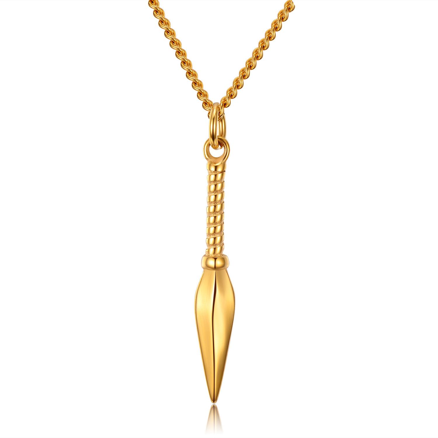 Factory Price Direct Batch, Pure Steel With Chain, Personalized Cool Spearhead Titanium Steel Men S Necklace Three Colors
Factory Price Direct Batch, Pure Steel With Chain, Personalized Cool Spearhead Titanium Steel Men S Necklace Three Colors