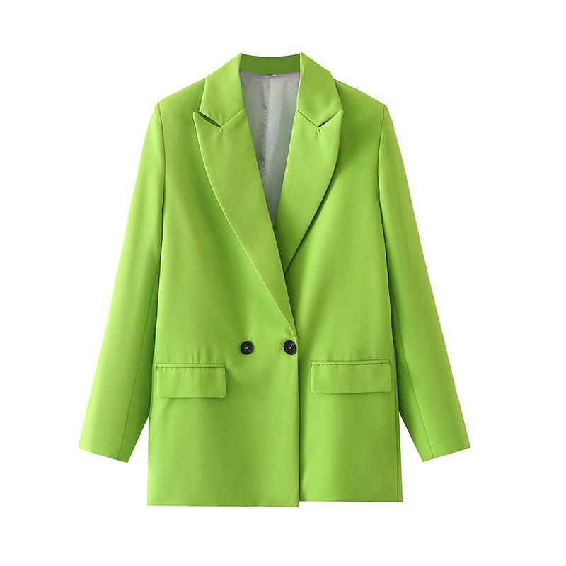 Женская мода двубортный свободный пиджак пальто винтажный длинный рукав карманы женская шикарная верхняя одежда S зелёный
Женская мода двубортный свободный пиджак пальто винтажный длинный рукав карманы женская шикарная верхняя одежда S зелёный