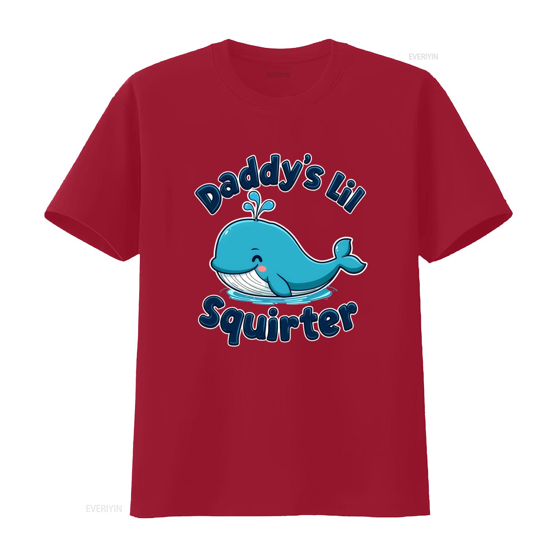 Funny Daddys Lil Squirter T Shirt Humorous Dad Fathers Day Family Joke Top with Hilarious Parenting Humor Cute Whale Print S
Funny Daddys Lil Squirter T Shirt Humorous Dad Fathers Day Family Joke Top with Hilarious Parenting Humor Cute Whale Print S