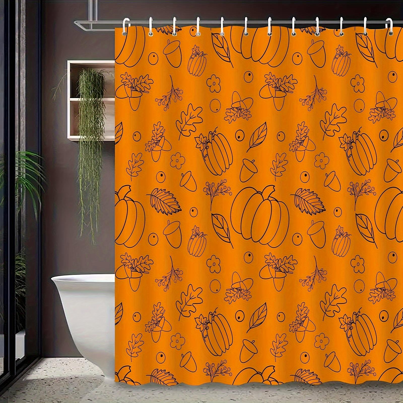 Autumn Pumpkin & Maple Leaf Shower Curtain, Hooks Included, Vibrant Orange Design, Pumpkins & Apples, Fall Foliage W90xH180cm
Autumn Pumpkin & Maple Leaf Shower Curtain, Hooks Included, Vibrant Orange Design, Pumpkins & Apples, Fall Foliage W90xH180cm