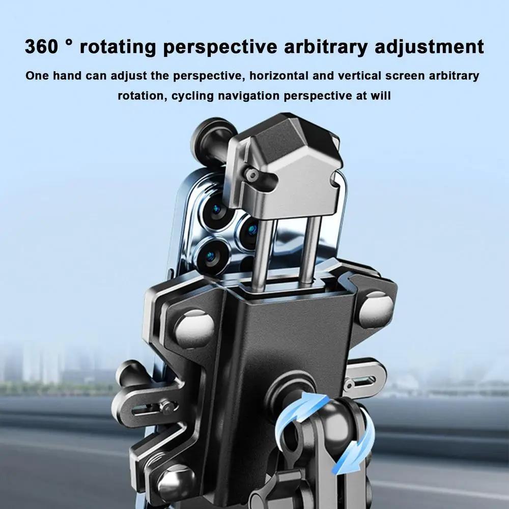 QXB-01 Motorcycle Mobile Phone Holder Aluminum Alloy E-Bike Handlebar Shockproof Phone Mount for Outdoor Riding Type A
QXB-01 Motorcycle Mobile Phone Holder Aluminum Alloy E-Bike Handlebar Shockproof Phone Mount for Outdoor Riding Type A