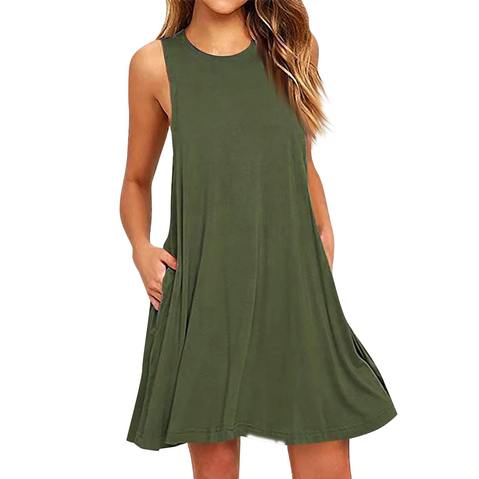 Women s Summer Dresses Casual Round Neck Loose Daywear Large Size A-Line Beach Dresses XS
Women s Summer Dresses Casual Round Neck Loose Daywear Large Size A-Line Beach Dresses XS