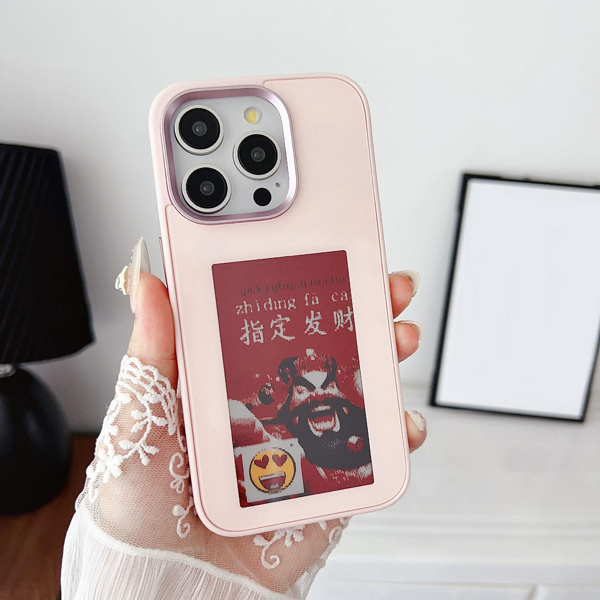 For iPhone 15 Pro Max E Ink Phone Cover 4-Color Screen NFC DIY Pattern Case Black
For iPhone 15 Pro Max E Ink Phone Cover 4-Color Screen NFC DIY Pattern Case Black
