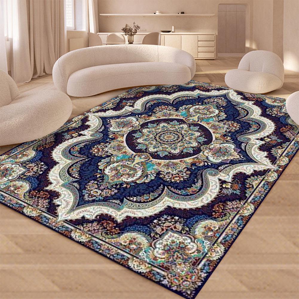 Persian Pattern Carpet Mat Rug Floral Medallion Luxury Vintage Design Blue Gold Home Decoration Living Room Non-slip Floor Mat 40x60cm
Persian Pattern Carpet Mat Rug Floral Medallion Luxury Vintage Design Blue Gold Home Decoration Living Room Non-slip Floor Mat 40x60cm