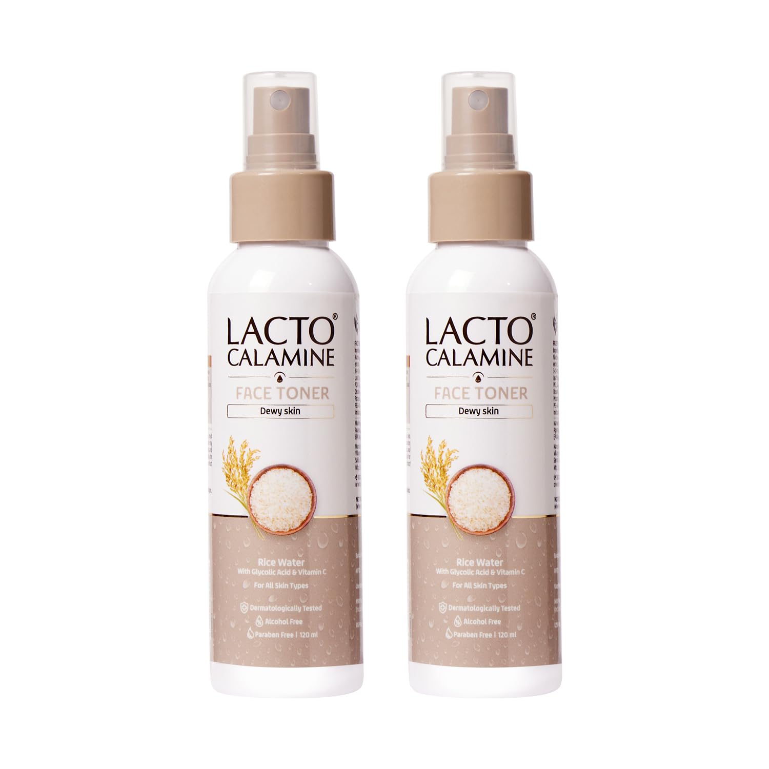 Lacto Calamine Rice Toner Pack Of 2 120 ml Each Korean Glass Skin Face Toner With Vitamin C Niacinamide Alcohol Free
Lacto Calamine Rice Toner Pack Of 2 120 ml Each Korean Glass Skin Face Toner With Vitamin C Niacinamide Alcohol Free