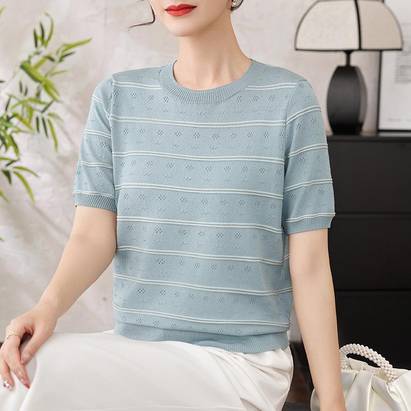 Elegant Ice Silk Knitted Summer Top for Middle-Aged and Elderly Women 4XL (135-150 Jin) серый/синий
Elegant Ice Silk Knitted Summer Top for Middle-Aged and Elderly Women 4XL (135-150 Jin) серый/синий