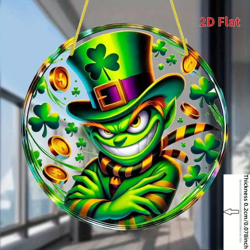 1pc St. Patrick s Day Acrylic Window Hanger - 8-Inch Round Irish Luck Decor with Leprechaun, Shamrock & Pot of Golden, Wall-Mountable for Home 20*20CM
1pc St. Patrick s Day Acrylic Window Hanger - 8-Inch Round Irish Luck Decor with Leprechaun, Shamrock & Pot of Golden, Wall-Mountable for Home 20*20CM