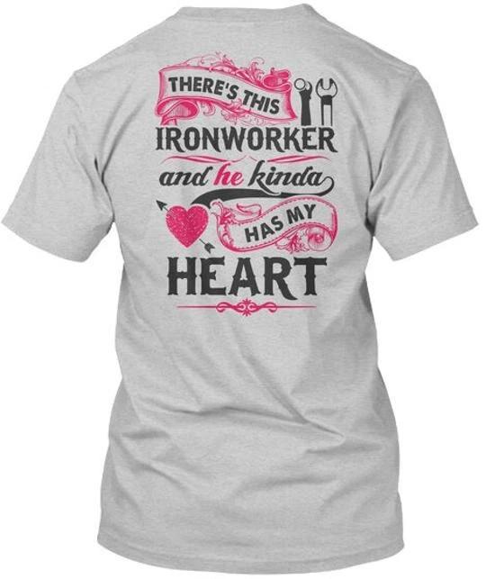 Ironworkers Lady Theres The Ironworker And He Kinda T shirt Made in USA S to 5XL 2XL
Ironworkers Lady Theres The Ironworker And He Kinda T shirt Made in USA S to 5XL 2XL