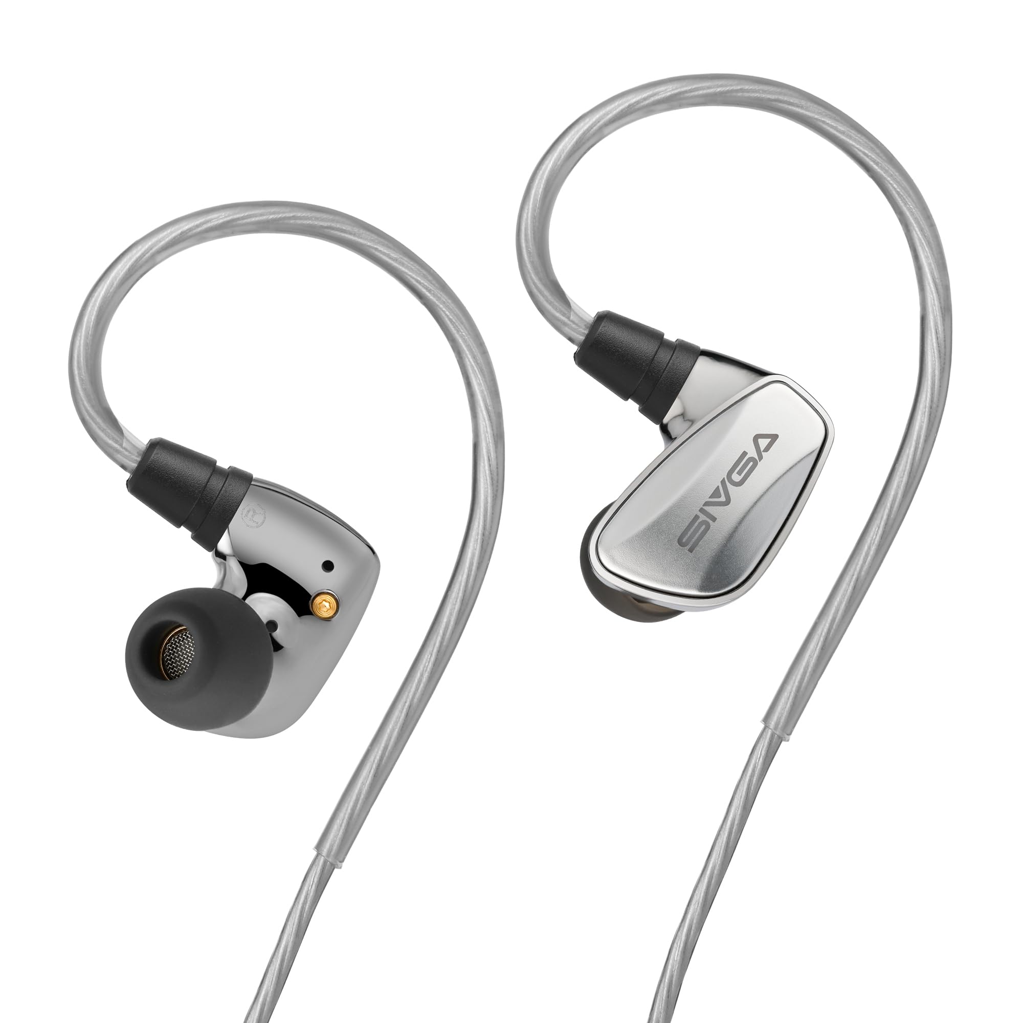 SIVGA SM100 Wired HiFi Earphones for Gaming and 10mm Dynamic Copper Detachable Cable Music, Dual-Chamber Sound, Driver, Microphone, Silver-Plated
SIVGA SM100 Wired HiFi Earphones for Gaming and 10mm Dynamic Copper Detachable Cable Music, Dual-Chamber Sound, Driver, Microphone, Silver-Plated