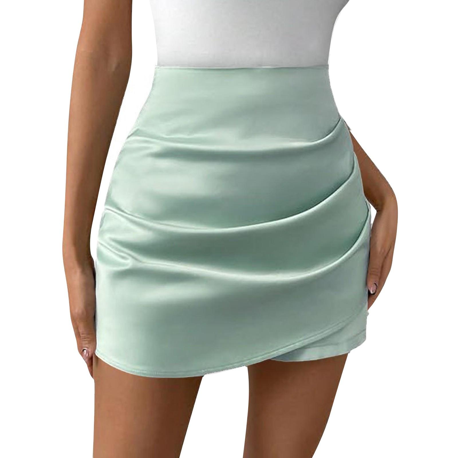 Women s Ruched Wrap Asymmetrical Hem Skort High Waist Casual Shorts S
Women s Ruched Wrap Asymmetrical Hem Skort High Waist Casual Shorts S