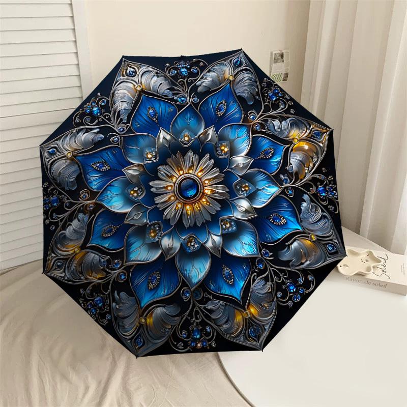 1PC Floral Mandala Umbrella-9-Rib Reinforced, Automatic Open, Lightweight & Durable, Cute Fashion Accessory for Outdoor-P0745
1PC Floral Mandala Umbrella-9-Rib Reinforced, Automatic Open, Lightweight & Durable, Cute Fashion Accessory for Outdoor-P0745