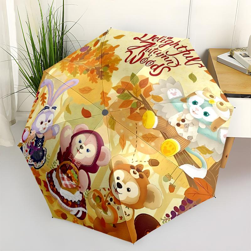 1pc Delightful Autumn Woods Duffy & Friends Automatic Folding Umbrella - 3 Folding Design, Vivid Cartoon Pattern, Suitable for Outdoor Activ
1pc Delightful Autumn Woods Duffy & Friends Automatic Folding Umbrella - 3 Folding Design, Vivid Cartoon Pattern, Suitable for Outdoor Activ