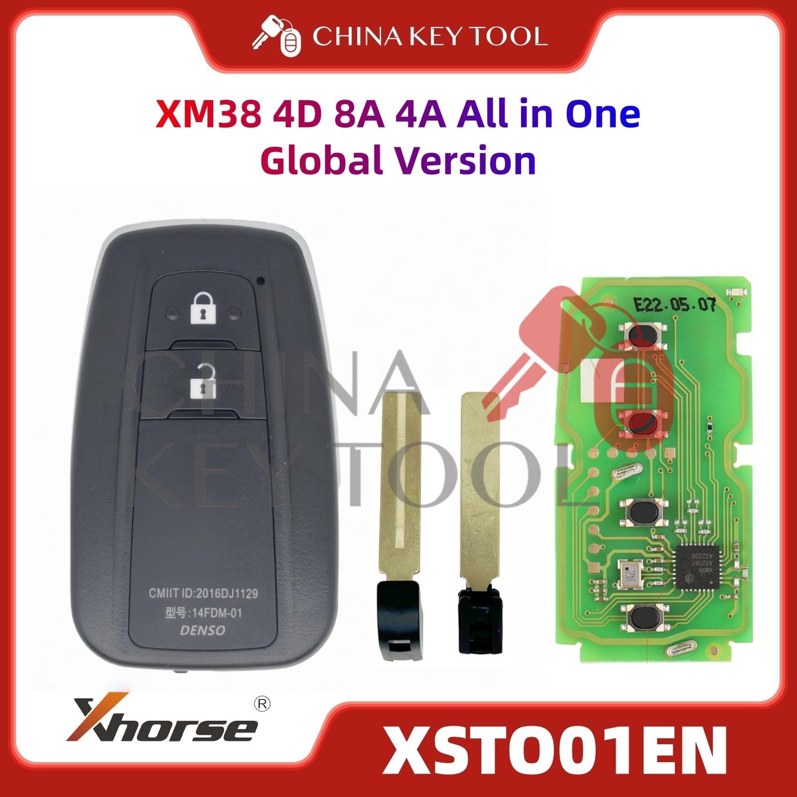 1PCS Xhorse XSTO01EN Global Version For Toyota XM38 Smart Key 4D 8A 4A All in One with Logo for VVDI Support Renew
1PCS Xhorse XSTO01EN Global Version For Toyota XM38 Smart Key 4D 8A 4A All in One with Logo for VVDI Support Renew