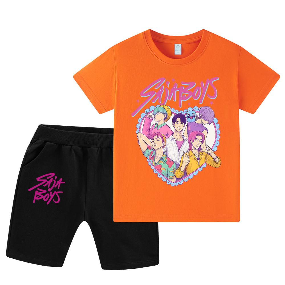 WA1212 Kids Boys Girls Kpop Rumi Zoey Mira Sajaboys Print Short Sleeves T-shirt Shorts Pants Sets 130cm помаранчевий
WA1212 Kids Boys Girls Kpop Rumi Zoey Mira Sajaboys Print Short Sleeves T-shirt Shorts Pants Sets 130cm помаранчевий