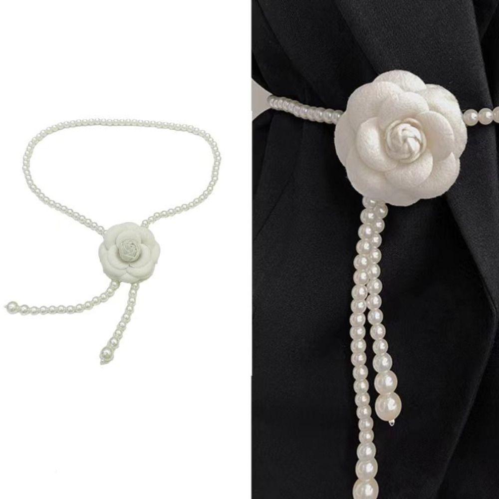 Dress Decorative Rope Women Belt Elegant Pearl Waist Chain Fashion Pearl Waist Belts білий
Dress Decorative Rope Women Belt Elegant Pearl Waist Chain Fashion Pearl Waist Belts білий