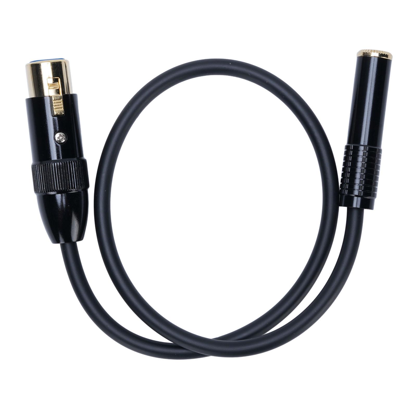 XLR to 14in Cable Balanced 6.35mm Female to 3 Pin XLR Female Cable for Microphones Mixers
XLR to 14in Cable Balanced 6.35mm Female to 3 Pin XLR Female Cable for Microphones Mixers