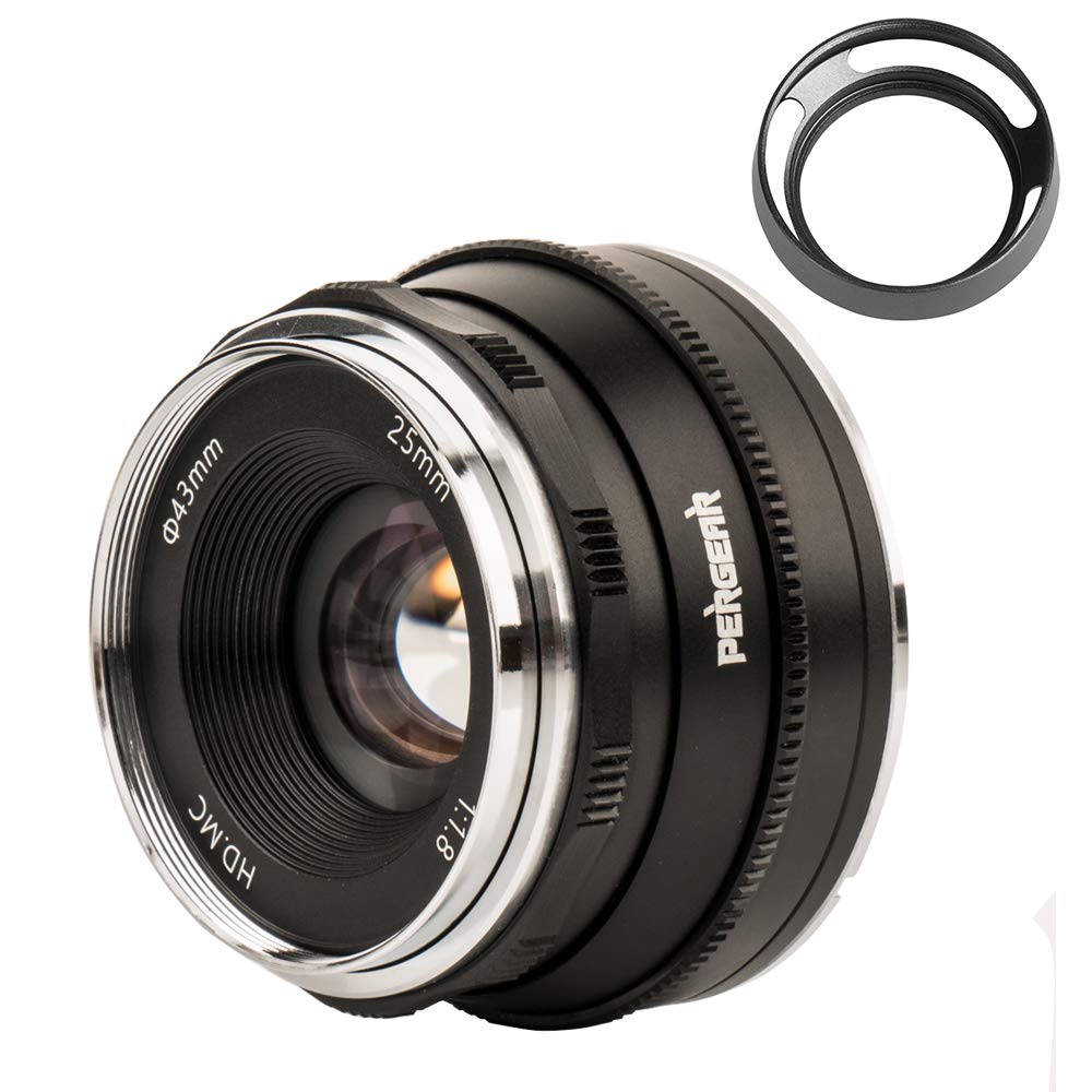 Pergear 25mm F1.8 Replacement Lens for Olympus and Panasonic Micro Four Thirds Replacement Lens f1.8-f16 Bright Bokeh Perfect for Portrait Landscape
Pergear 25mm F1.8 Replacement Lens for Olympus and Panasonic Micro Four Thirds Replacement Lens f1.8-f16 Bright Bokeh Perfect for Portrait Landscape