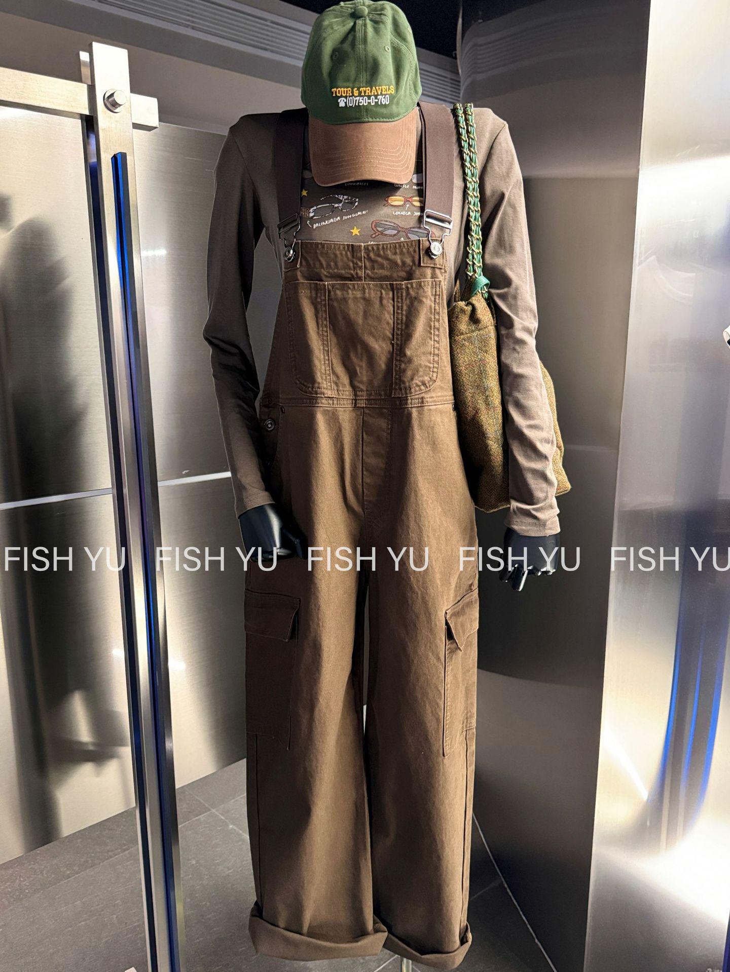 FISHYU Early Autumn Retro Women s Casual Loose Pocket Overalls Medium кофейный
FISHYU Early Autumn Retro Women s Casual Loose Pocket Overalls Medium кофейный